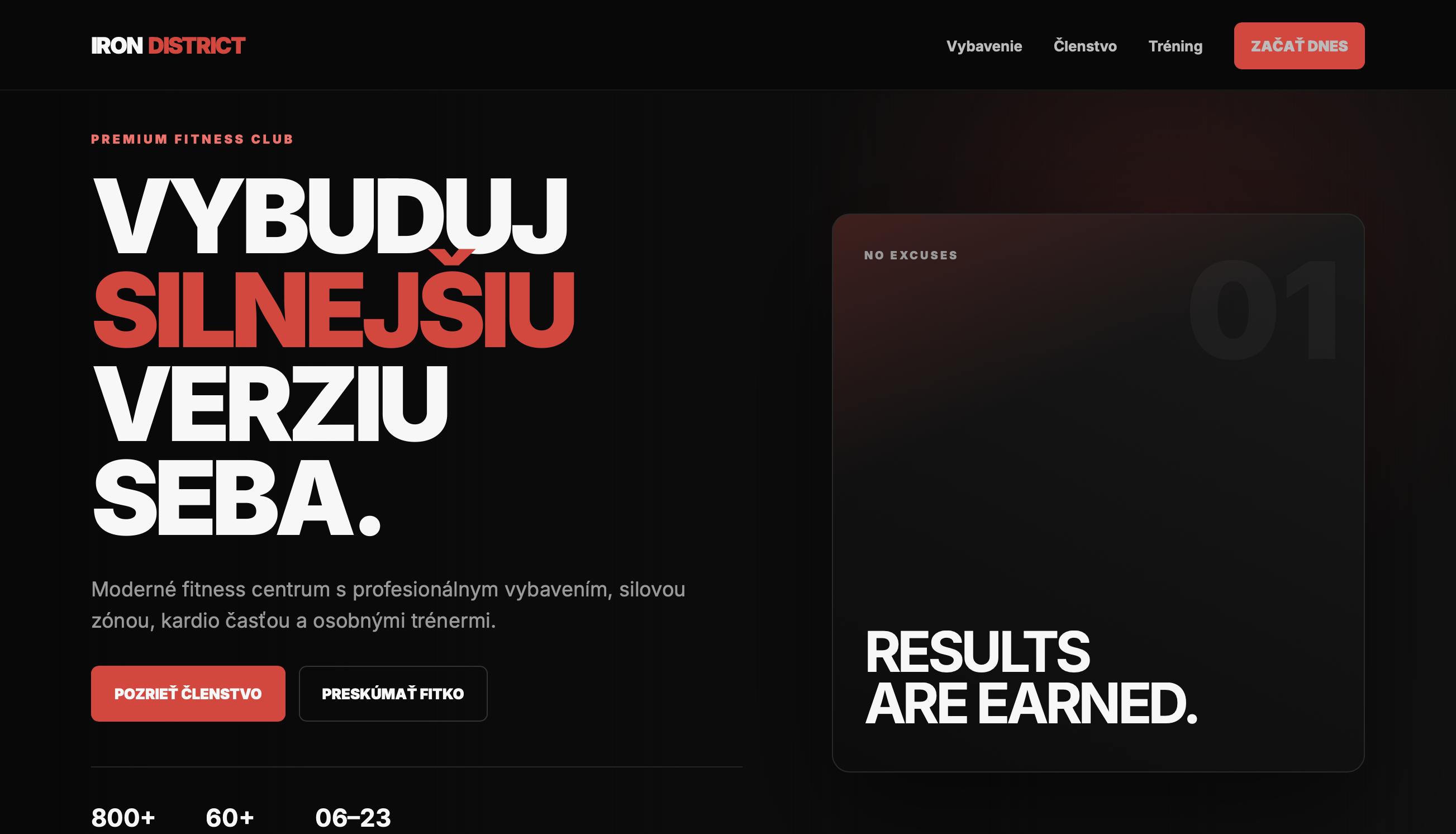 IRON DISTRICT fitness web